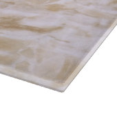 Beige marmer Decorative Glass Cutting Board Snijplank (Hoek)