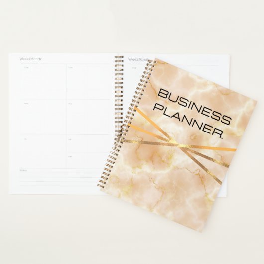 Beige marmer gouden planner (Display)
