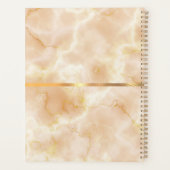 Beige marmer gouden planner (Achterkant)