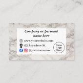 Beige marmer klantenkaartje (Achterkant)