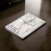 Beige marmer  notitieboek