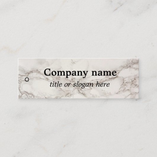 Beige marmer Prijs Label (Voorkant)