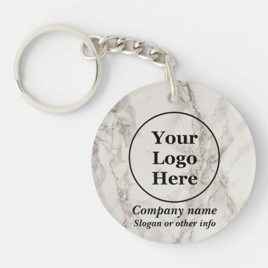 Beige marmer sleutelhanger (Voorkant)