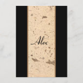 Beige marmeren behuizing Kaart (Achterkant)