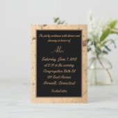 Beige marmeren behuizing Kaart (Staand voorkant)