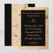 Beige marmeren behuizing Kaart (Voorkant / Achterkant)