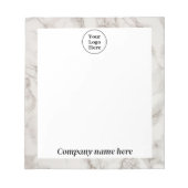 Beige marmeren notitieblok (Voorkant)