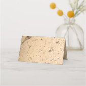 Beige Marmeren Plaatskaarten Plaatskaartje (Achterkant)