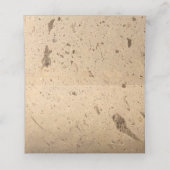 Beige Marmeren Plaatskaarten Plaatskaartje (Binnenkant ongevouwen)