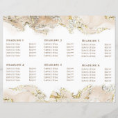 Beige marmerende ontwerpbrochure (Achterkant)