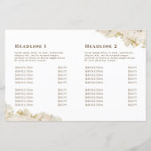 Beige marmering design bifold brochure (Achterkant)