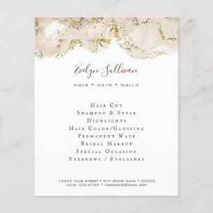 Beige Marmering Design Flyer