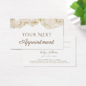 beige marmering ontwerp Afsprakenkaart Visitekaartje (Bureau)