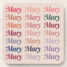Beige Mary Plastic Onderzetters Set