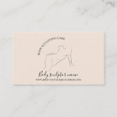 Beige massage Lichaamsverzorger tan Visitekaartje (Voorkant)