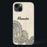 Beige Mehndi Motif Galaxy Noot 4 Hoesje<br><div class="desc">Bescherm uw telefoon met dit stijlvolle Mehndi Motif Hoesje-Mate Barely daar Samsung Galaxy Note 4 Hoesje met een ingewikkeld Indiaas henneontwerp op een beige,  noodlijdende achtergrond. Voeg gepersonaliseerde tekst,  zoals jouw naam of monogram,  toe aan dit etnische ontwerp om het een persoonlijke aanraking te geven.</div>