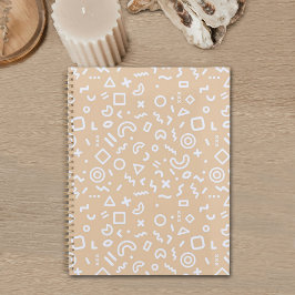 Beige Memphis Patroon Planner