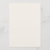 Beige Menutemplate Modern Eenvoudig Huwelijk Menu (Achterkant)