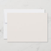 Beige Merci Beaucoup Elegante Kalligrafie Dank u Bedankkaart (Achterkant)