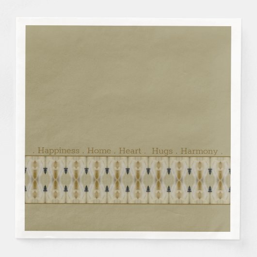 beige met gelaatste accessoire servet (Voorkant)