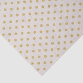 Beige met Gold Polka Dots Tissuepapier (Detail)