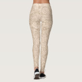 Beige met Leggings van het bruin-platenpatroon (Achterkant)