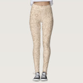 Beige met Leggings van het bruin-platenpatroon (Voorkant)
