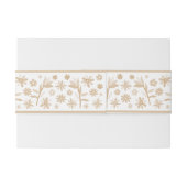 Beige Mexicaanse Otomi Uitnodigingen Wikkel (Achterkant Voorbeeld)