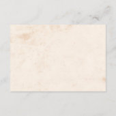 Beige Mexicaanse trouwdetails QR-code Informatiekaartje (Achterkant)