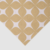Beige Mid Century Moderne Elegante Boho Geometrisc Tissuepapier (Detail)