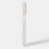 Beige Minimaal Modern Initiaal Botanisch Monogram Case-Mate iPhone Case (Achterkant / Rechts)