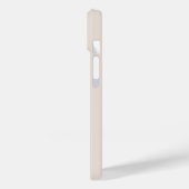 Beige Minimaal Modern Initiaal Botanisch Monogram Case-Mate iPhone Case (Achterkant / Links)