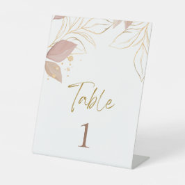 Beige Minimalist Reclamebord Met Voetstuk
