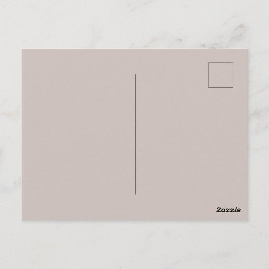 Beige minimalistische bruids douche uitnodiging (Achterkant)