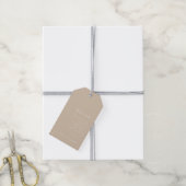 Beige minimalistische bruiloft welkom cadeau Label Cadeaulabel (Met Touw)