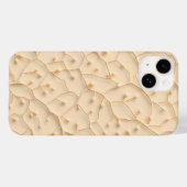 Beige Minimalistische Chic iPhone Hoesje Design (Achterkant (horizontaal))