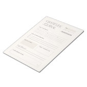 Beige Minimalistische Dagelijkse Dankbaarheid Mind Notitieblok (Schuin)