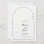 Beige minimalistische huwelijksuitnodiging - Boogo Kaart (Voorkant)