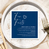 Beige minimalistische leuke weetjes bruiloft serve servet