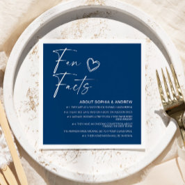 Beige minimalistische leuke weetjes bruiloft serve servet