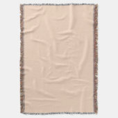Beige minimalistische throw deken (Voorkant Verticaal)