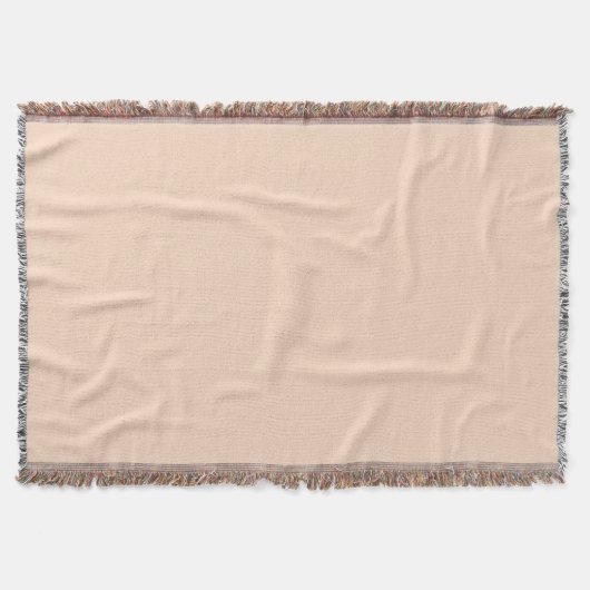 Beige minimalistische throw deken (Voorkant)