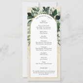 Beige Modern arch Botanic Greenery Programme (Achterkant)