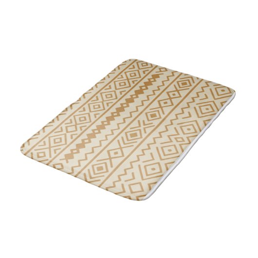 Beige Modern Boho Bath Mat (Gekanteld)