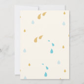 Beige Modern Cute Rainbow Baby shower Kaart (Achterkant)