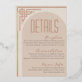 Beige Modern Deco Arch Enclosure Kaart (Voorkant)