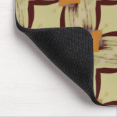 Beige Modern geometric design mouse pad Muismat (Hoek)