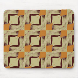 Beige Modern geometric design mouse pad Muismat