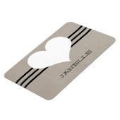 Beige Modern Heart Flexi Magnet Magneet (Linkerzijde)