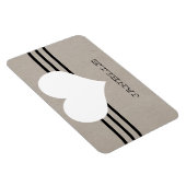 Beige Modern Heart Flexi Magnet Magneet (Rechterzijde)
